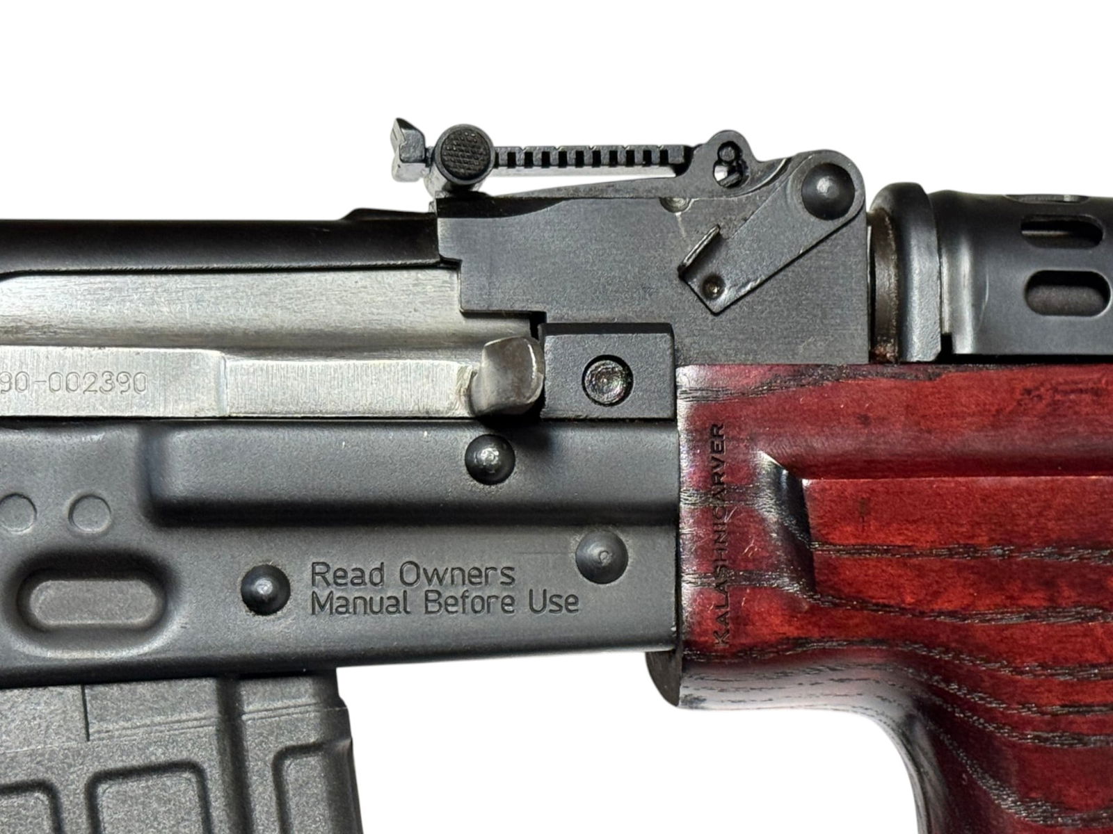 Excellent Zastava PAP M90-PS 5.56mm NATO Semi-Automatic AK Rifle w/ Red Wood & Folding Stock - 15