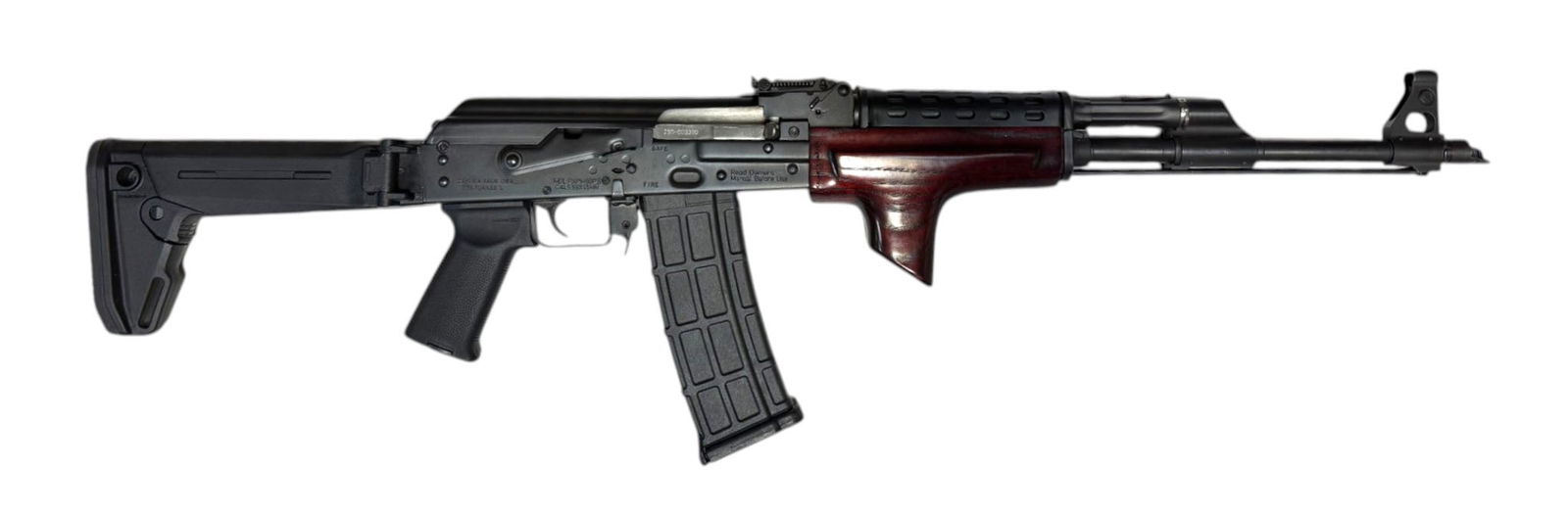 Excellent Zastava PAP M90-PS 5.56mm NATO Semi-Automatic AK Rifle w/ Red Wood & Folding Stock - 2