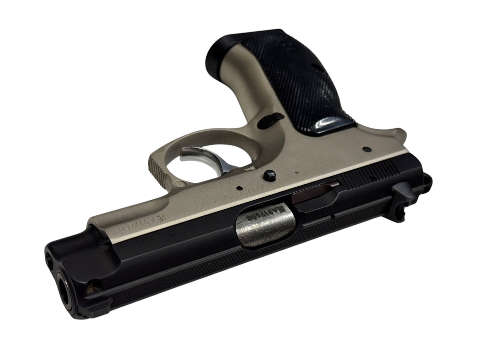 Excellent 2011 CZ 75 Compact Dual Tone 9mm Semi-Automatic Pistol - 10