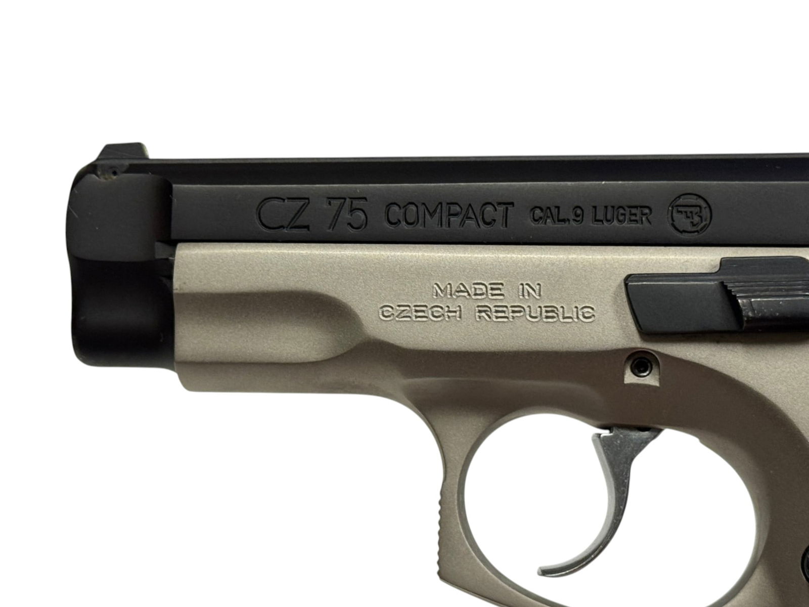 Excellent 2011 CZ 75 Compact Dual Tone 9mm Semi-Automatic Pistol - 4