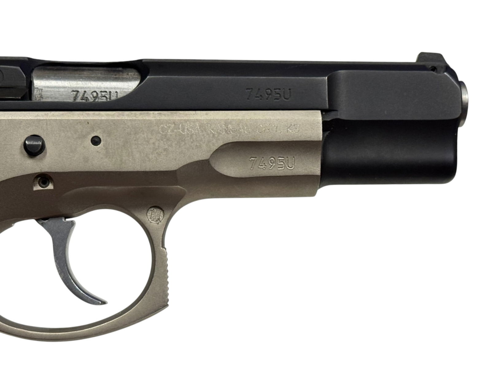 Excellent CZ 75B Dual Tone 9mm Semi-Automatic Pistol - 7