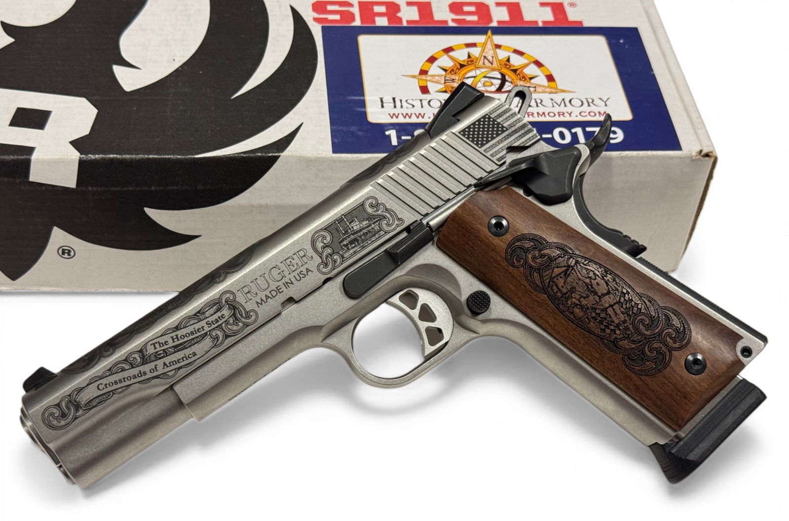 NIB Ruger SR1911 .45 AUTO Limited Edition Engraved “Indian State Pride” 24 of 100 Pistol - 5