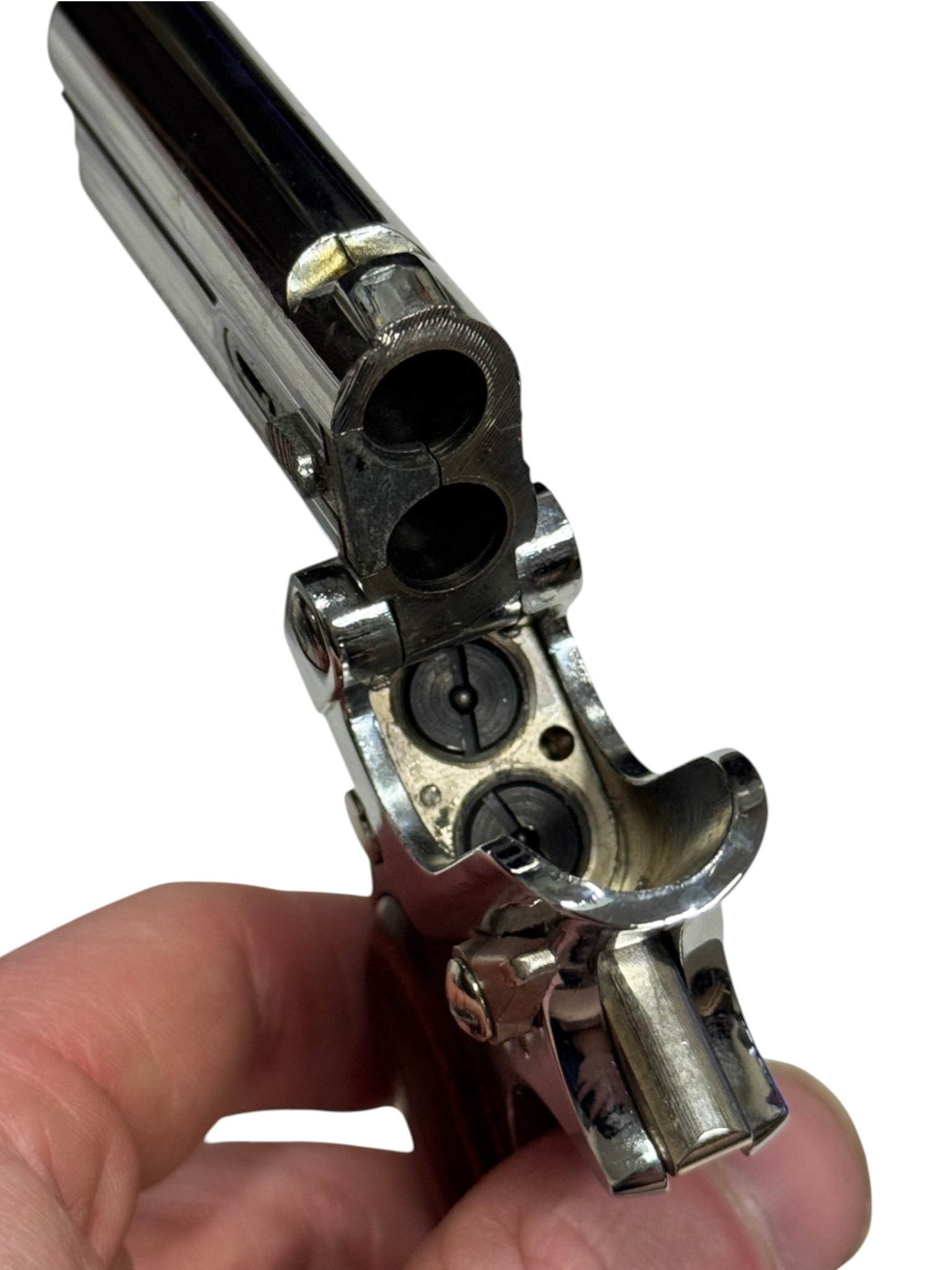 LNIB Davis Industries D-32 Chrome .32 AUTO Pocket Pistol Derringer - 10