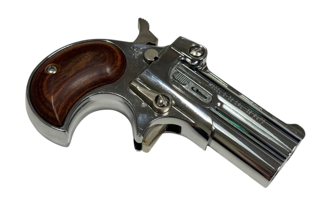 LNIB Davis Industries D-32 Chrome .32 AUTO Pocket Pistol Derringer - 4