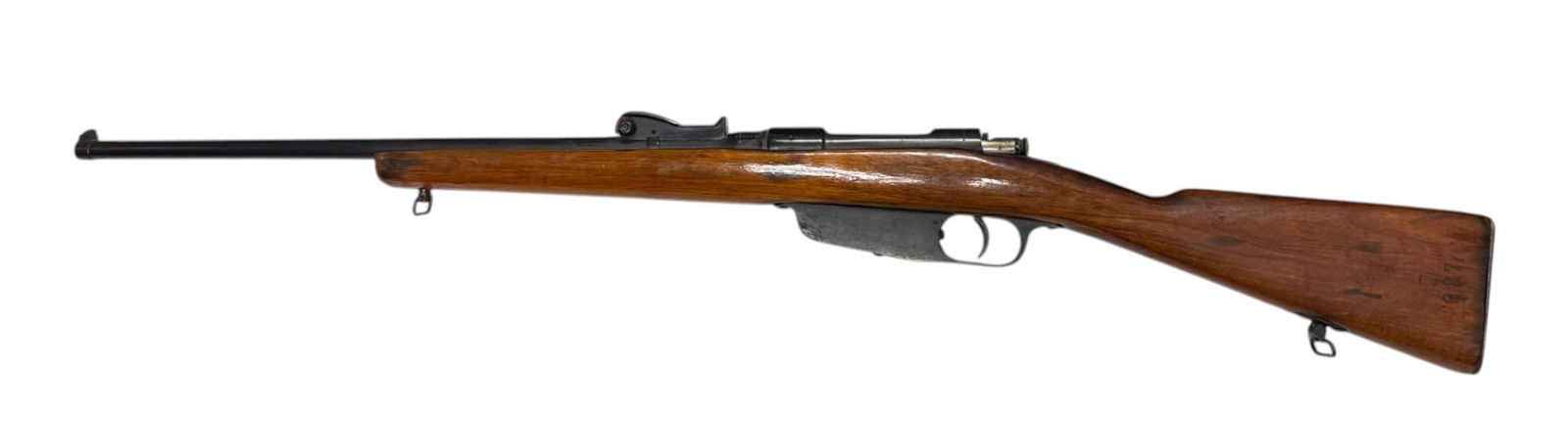 WWI Italian 1918 Terni M91/24 TS 6.5 CARCANO Bolt Action Rifle: S#: BI8889 | Sporterized | Barrel measures 21.5” which is different from an original M91/24 so I would recommend a chamber casting before firing to determine the correct caliber | Retains origin