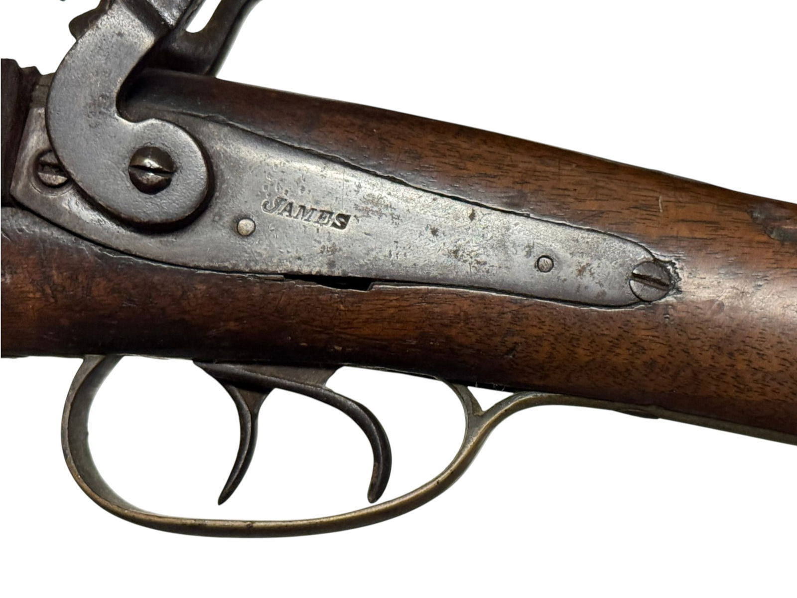 Rare Antique Civil War English “James” 20 GA. Double Barrel Muzzleloading Hammer Gun - 5