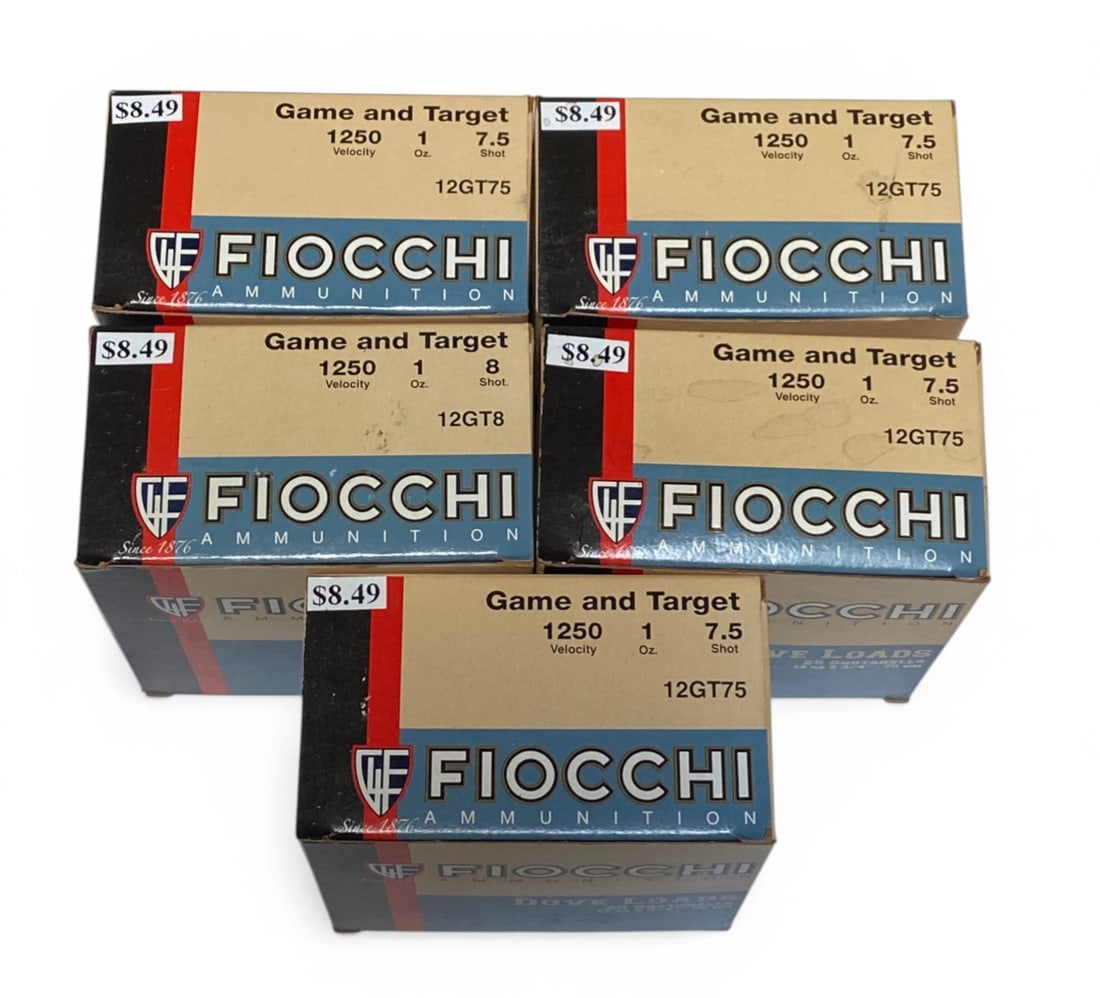 NIB 125rds. Of Fiocchi 12 GA. 2-3/4" Dove Load Shotgun Ammunition: See photo(s) 
