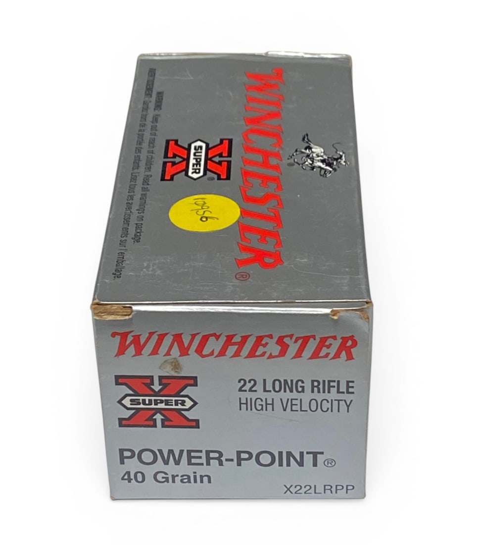 NIB 500rds. Of .22 LR 40gr. Winchester PowerPoint Super X Ammunition: See photo(s) 