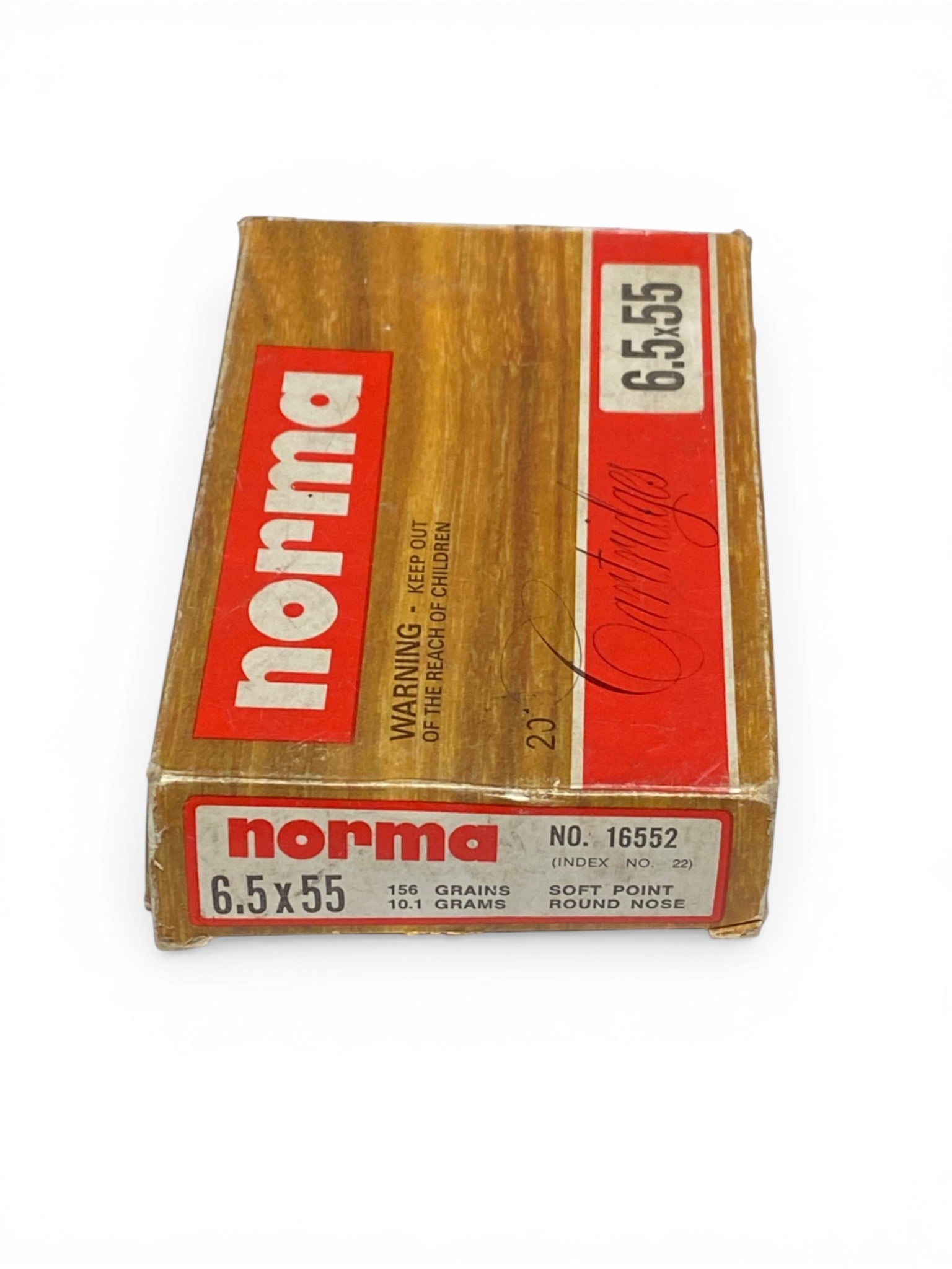 NIB 14rds. Of 6.5x55 156gr. Norma SP RN Ammunition and (6) Spent Casings: See photo(s) 