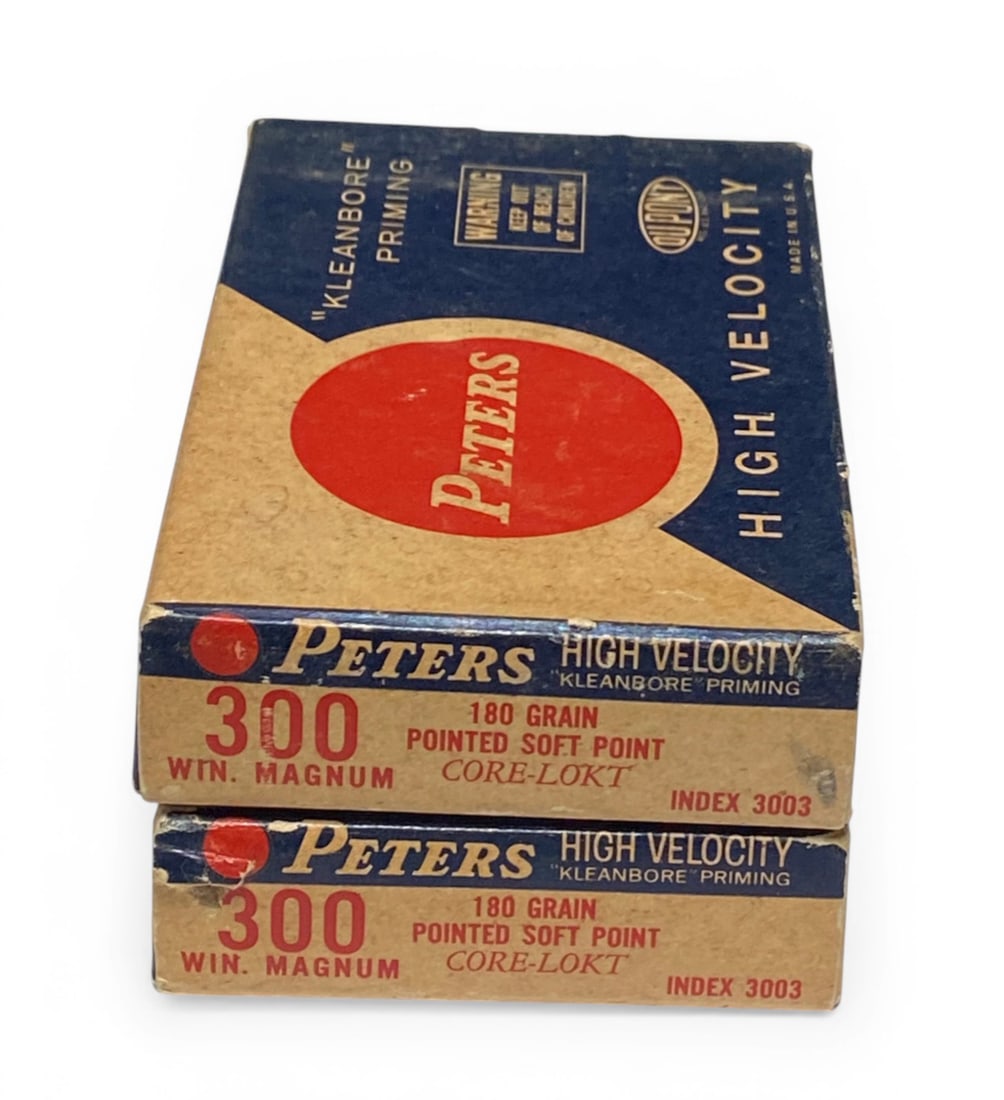 NIB 40rds. Of Vintage Collectible .300 WIN. MAG. 180gr. SP Core Lokt Peters Ammunition: See photo(s) 