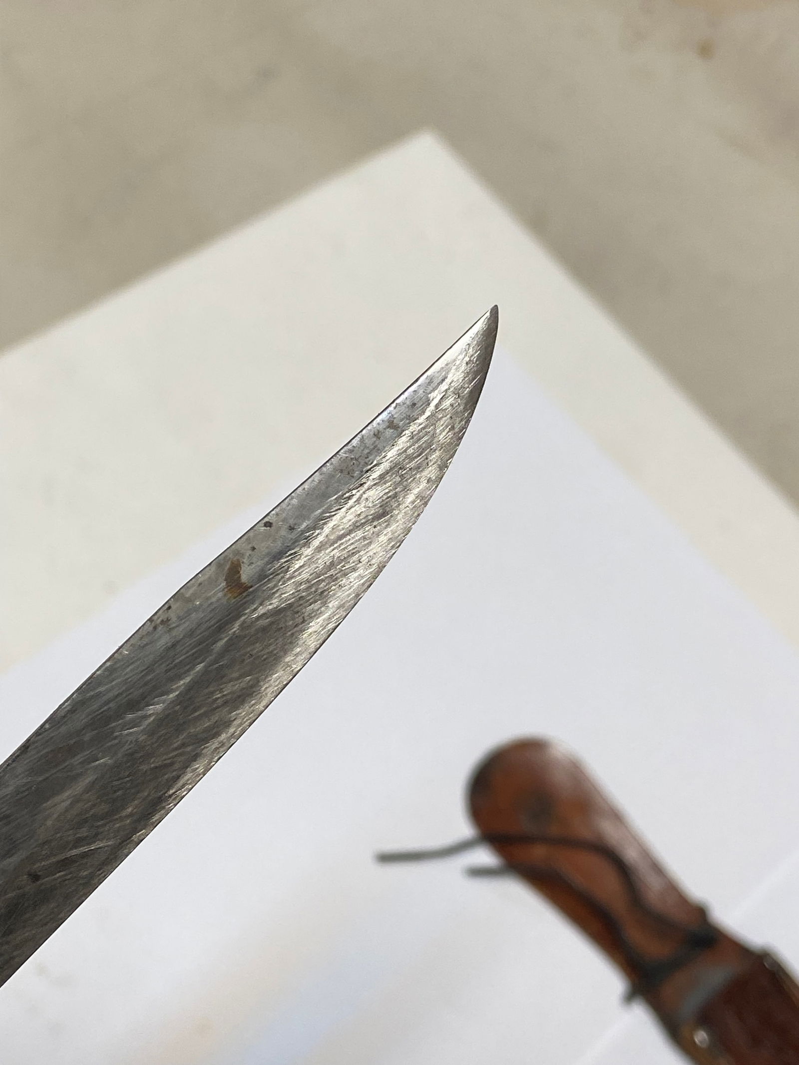 Western Boulder COLG Patent Fixed Blade Knife in Leather Sheathe - 4