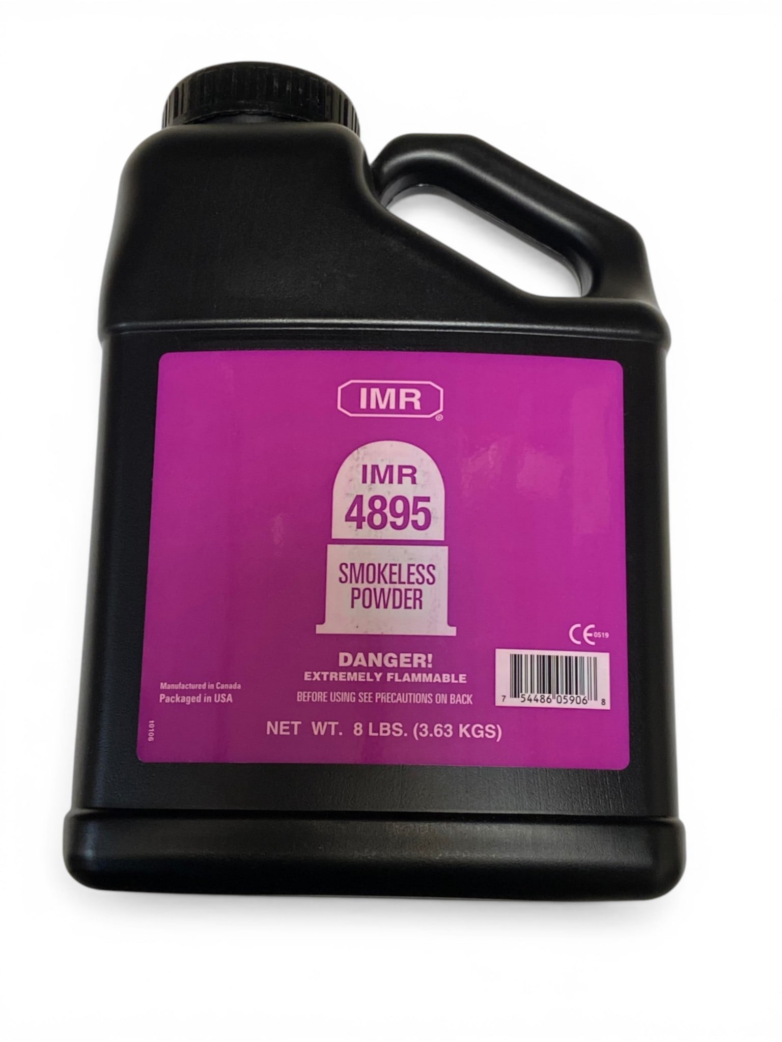 NIB RARE 8 Lbs. of IMR 4895 Smokeless Powder for Reloading: New in jug Powder, has been stored in climate controlled enviroment away from moisture and is sealed and in excellent ready to use condition!