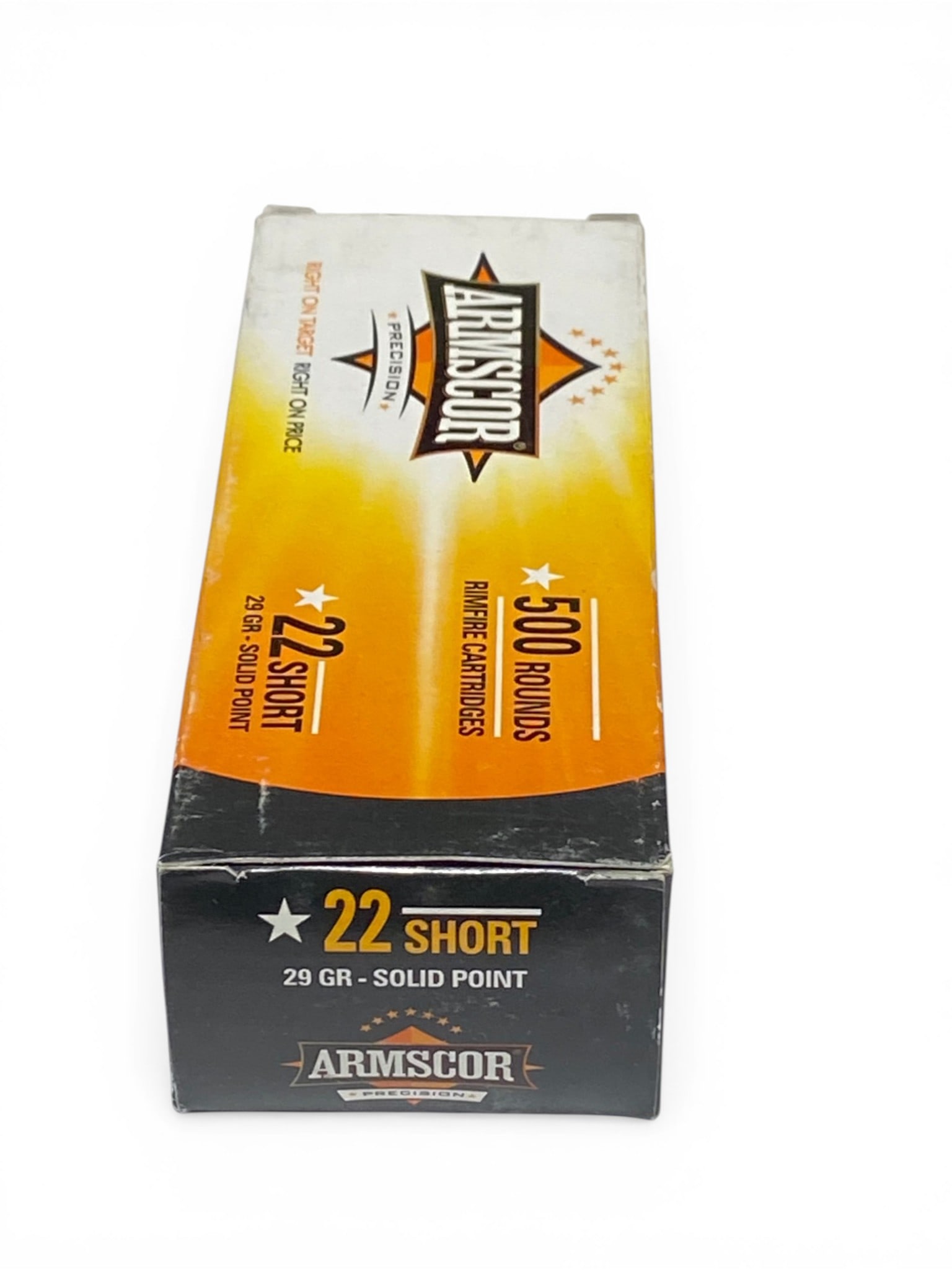NIB 500rds. Of .22 SHORT 29gr. Solid Point Armscor Precision Ammunition: See photo(s) 