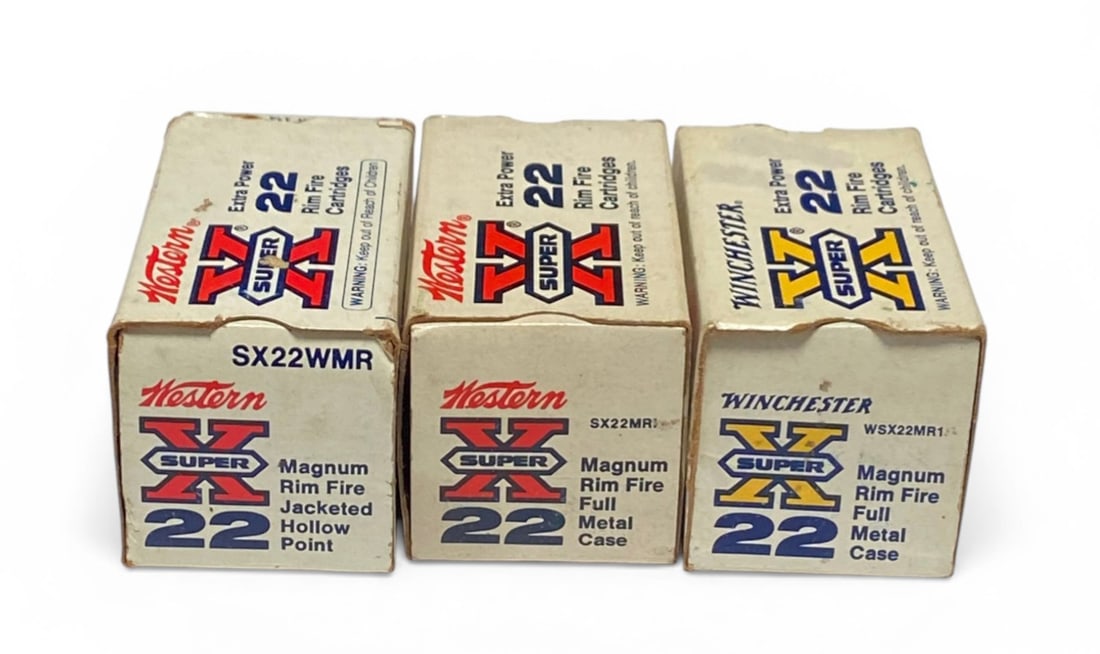 NIB 142rds. Of .22 WMR 40gr. Winchester Super X Ammunition: See photo(s) 