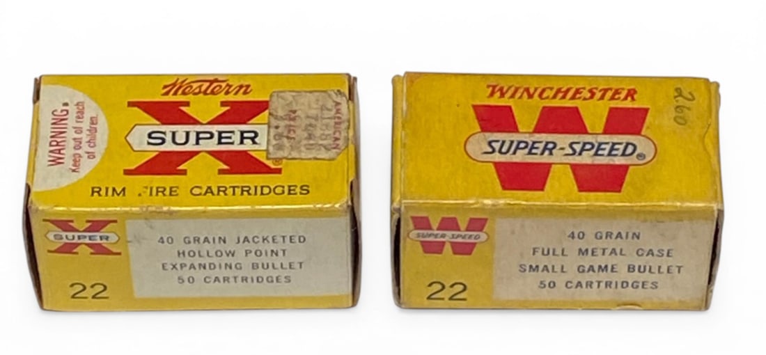 NIB 96rds. Of Collectible Vintage .22 WMR Western Super X Ammunition - 2