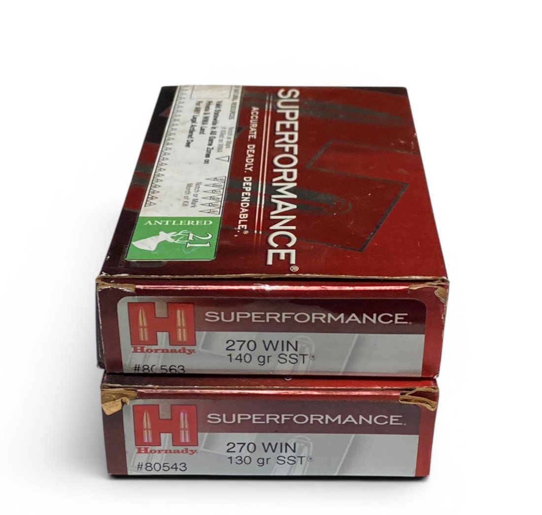 NIB 40rds. Of .270 WIN. 130gr. SST Hornady Superformance Ammunition: See photo(s)