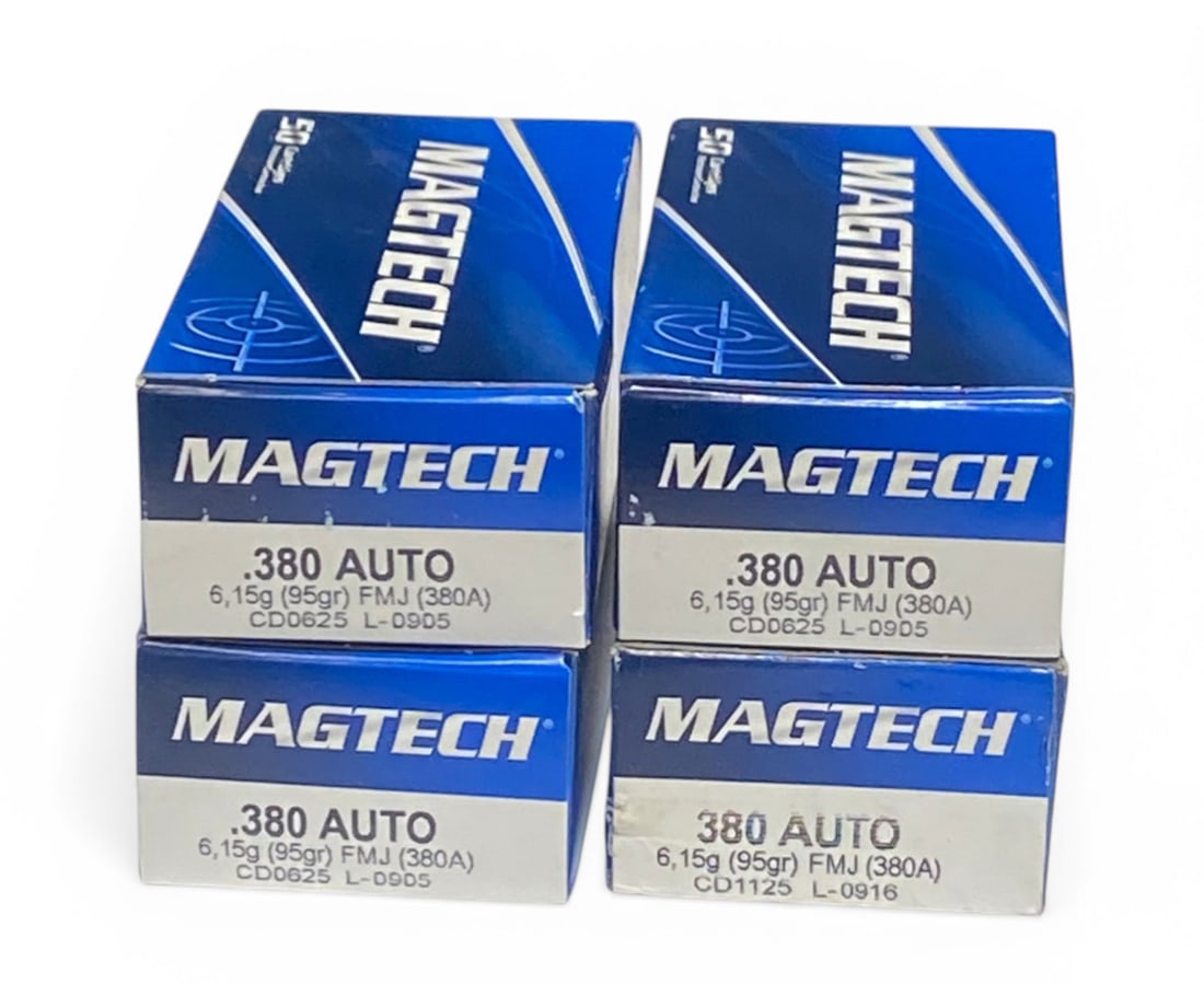 NIB 200rds. Of .380 AUTO 95gr. FMJ Magtech Ammunition: See photo(s) 