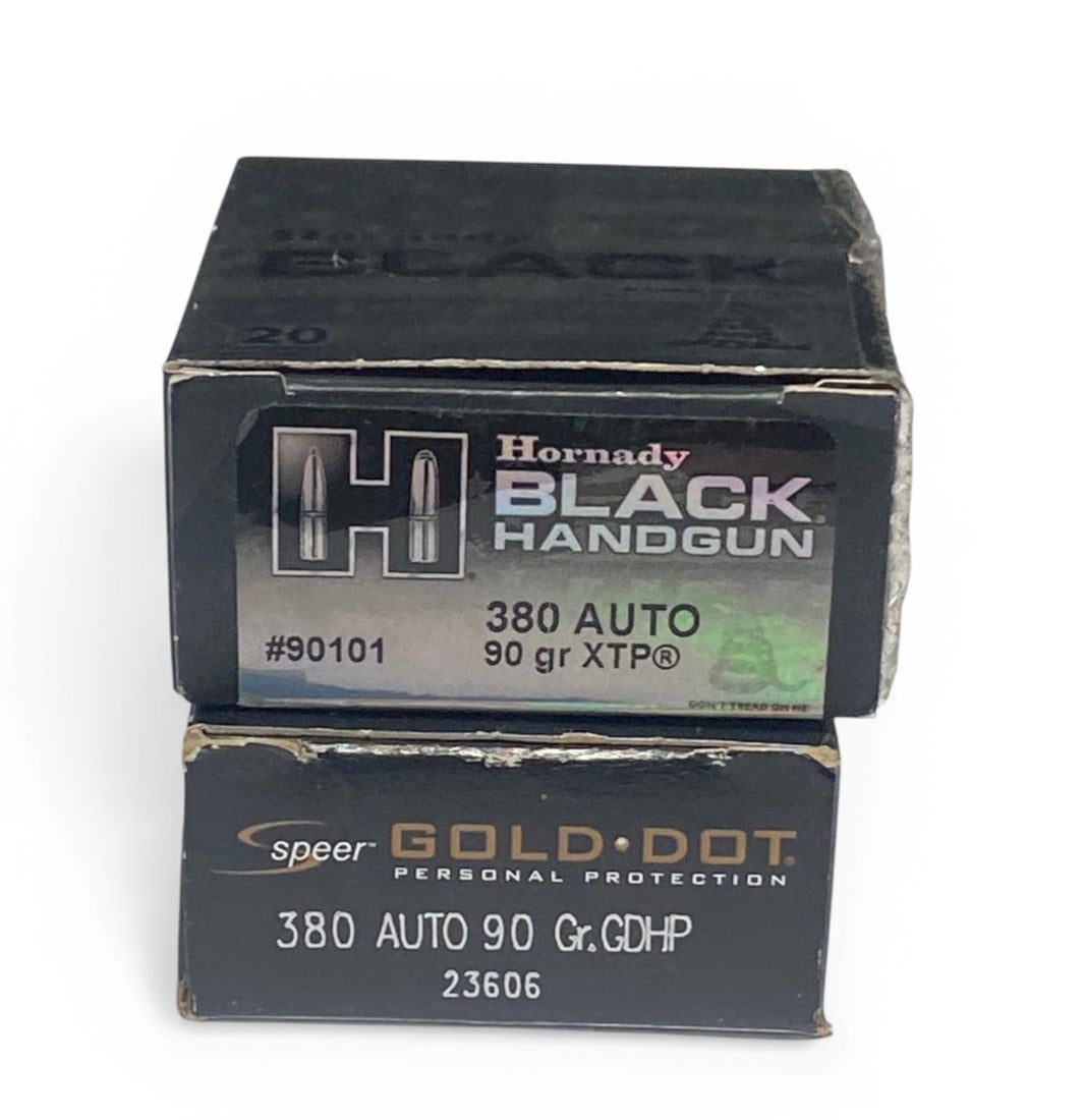46rds. Of Various .380 AUTO Self Defense Ammunition: See photo(s) 