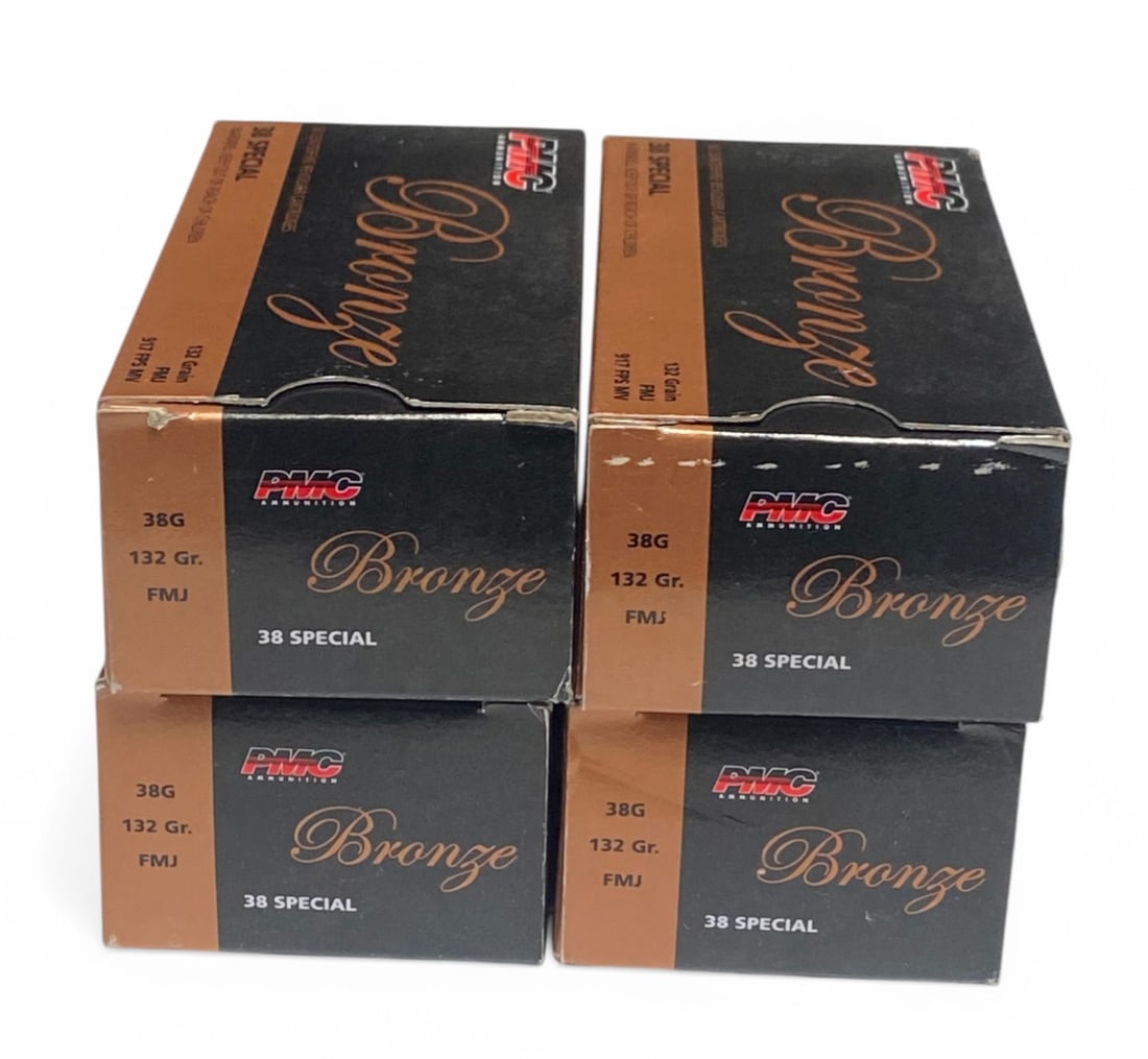 NIB 200rds. of .38 SPL. 132gr. PMC Bronze Ammunition: See photo(s) 