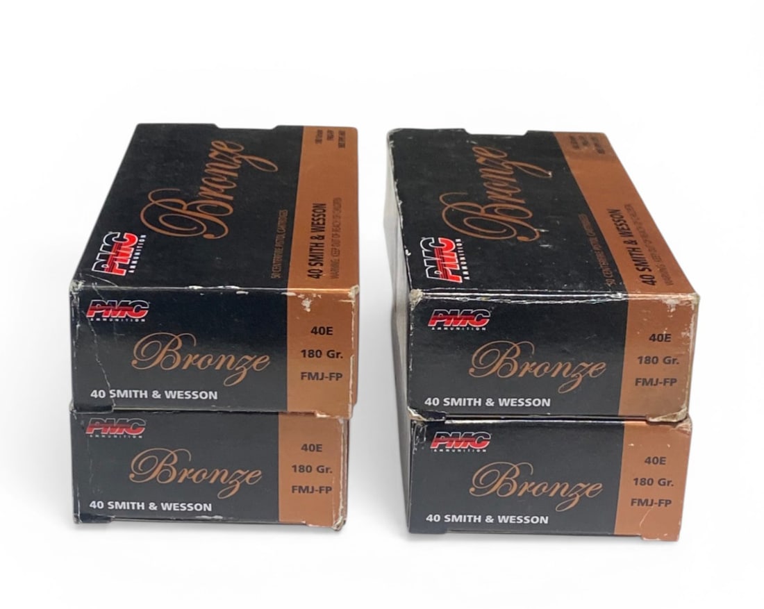NIB 200rds. Of .40 S&W 180gr. FMJ-FP PMC Bronze Ammunition: See photo(s) 
