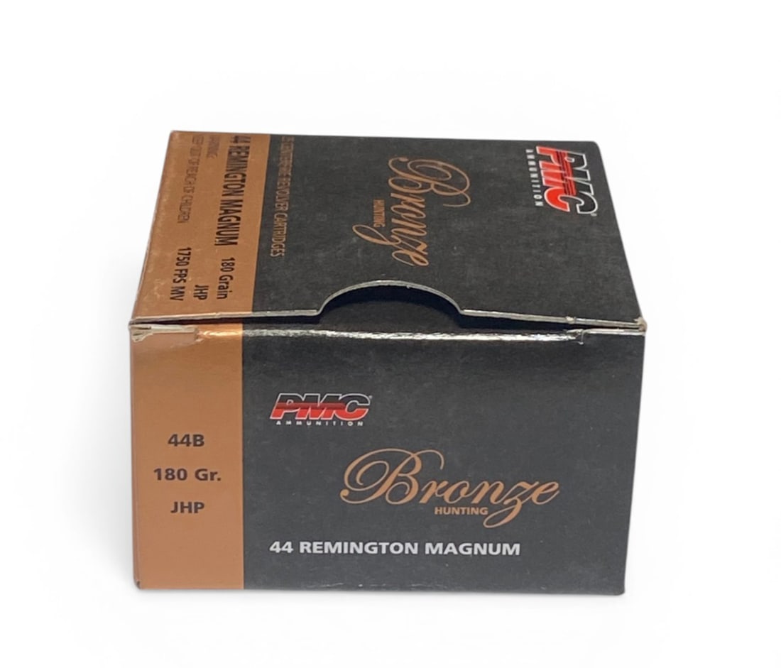 NIB 25rds. Of .44 REM. MAG. 180gr. JHP PMC Bronze Hunting Ammunition: See photo(s) 
