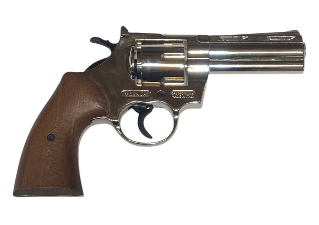 LNIB BBM .380 CAL. Nickel Plated BB Gun Revolver - 4