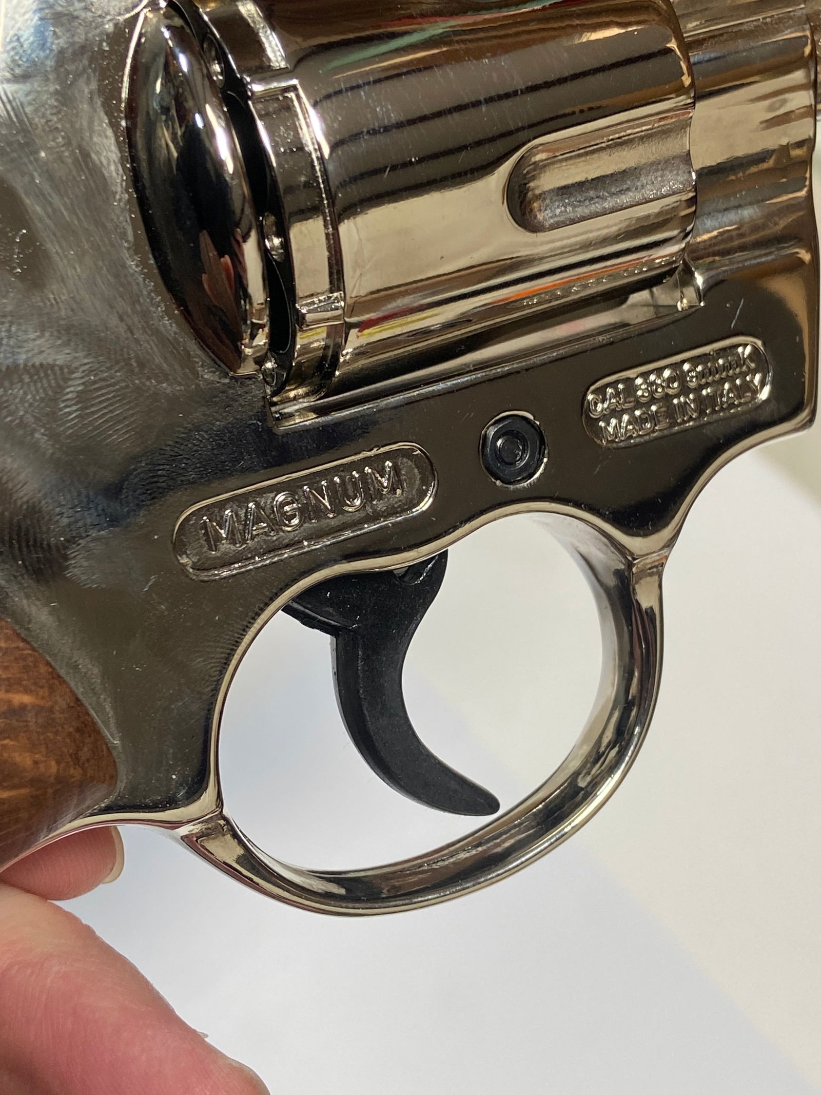 LNIB BBM .380 CAL. Nickel Plated BB Gun Revolver - 5