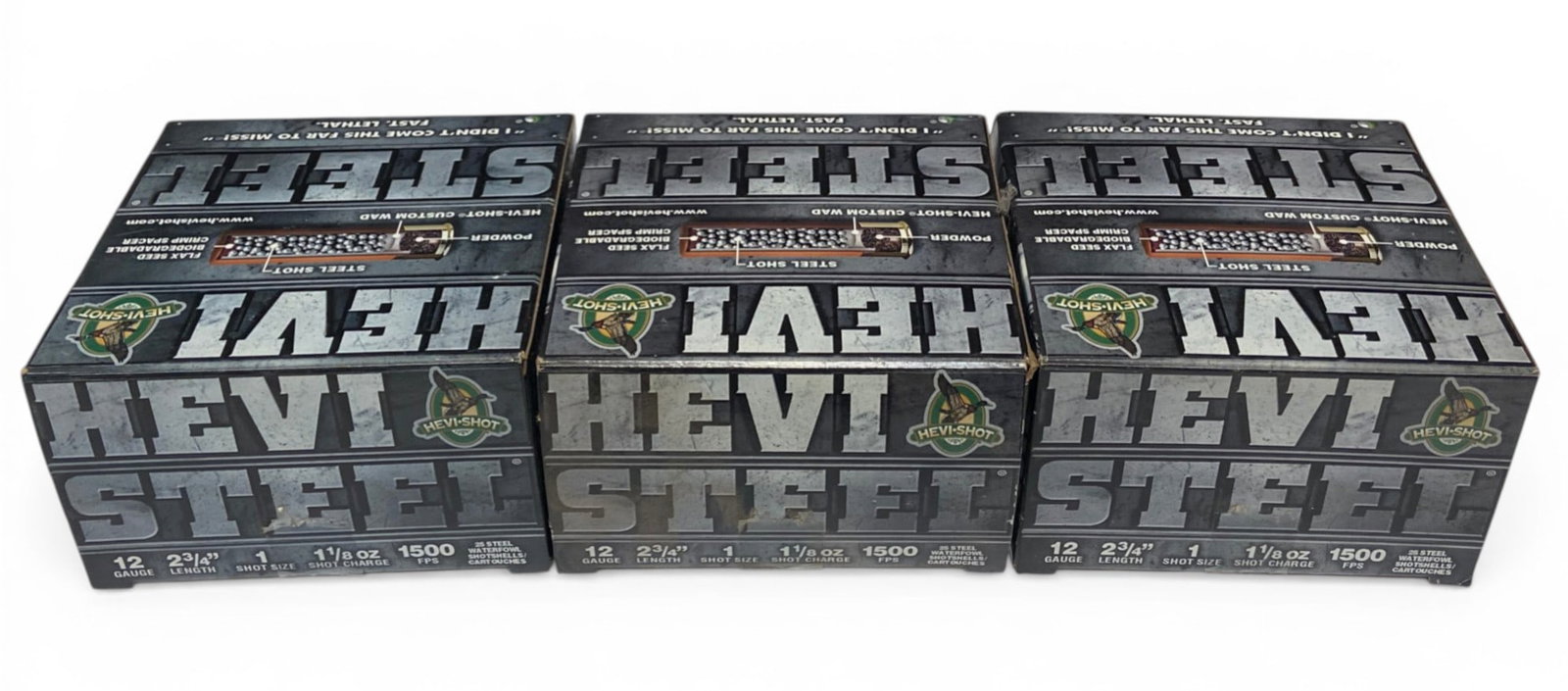 NIB 75rds. Of 12 GA. 1-Shot Size 2-3/4" Hevi Steel Hevi-Shot Ammunition: See photo(s) 