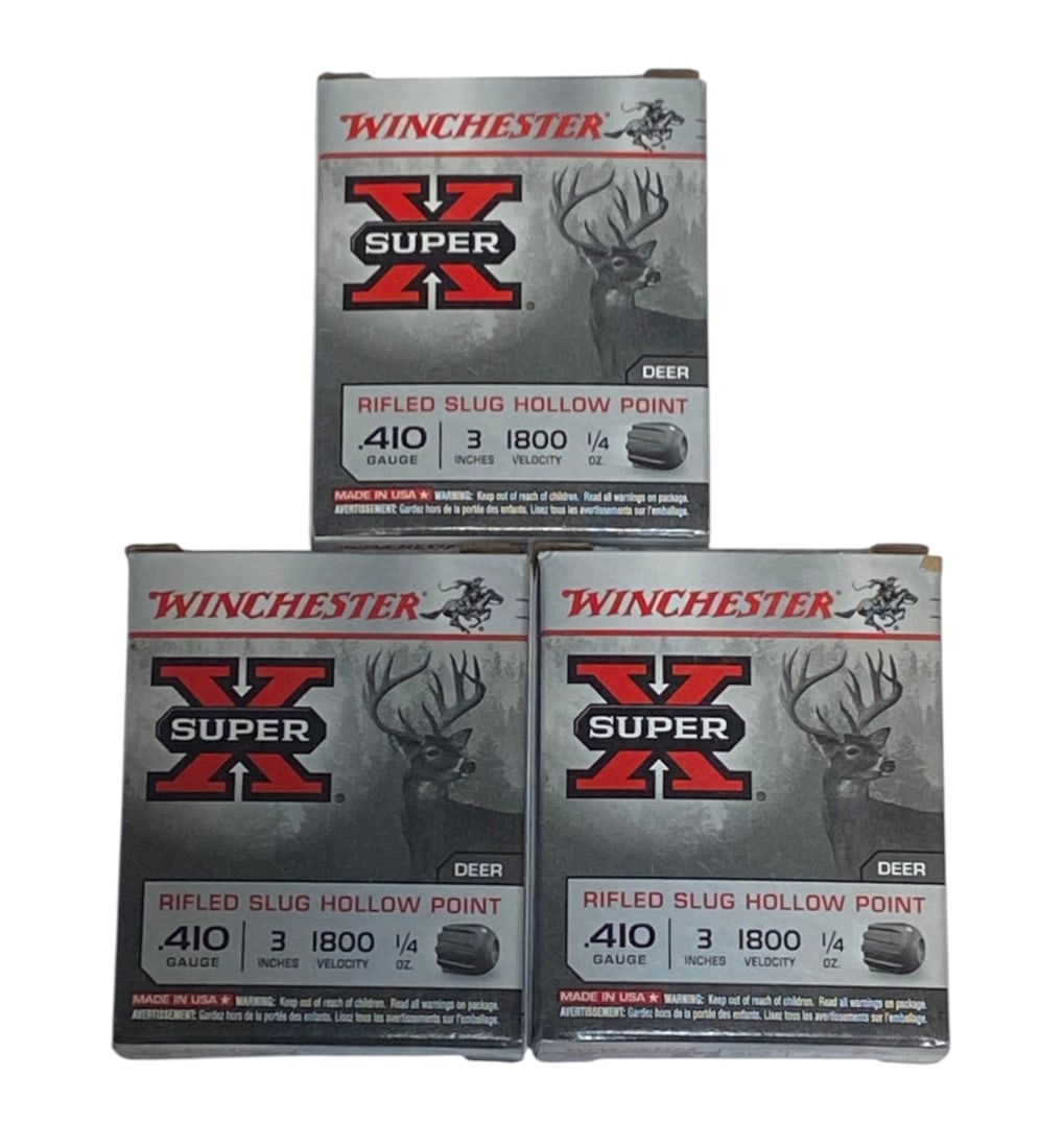 NIB 15rds. Of .410 GA. Rifled Slug HP 3" Winchester Super X Ammunition: See photo(s) 