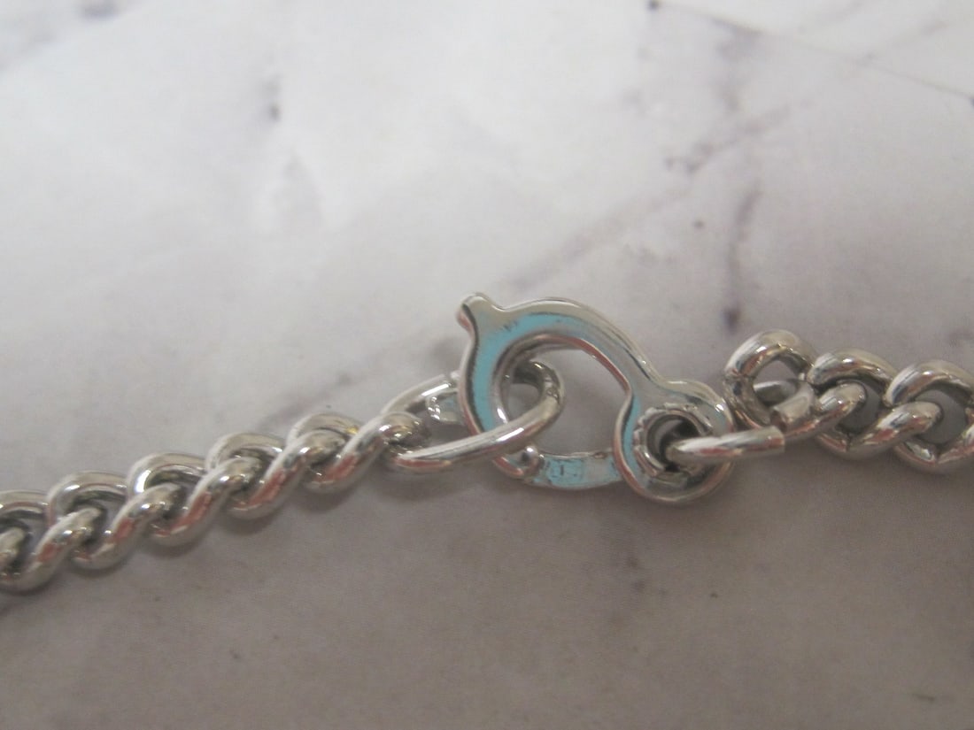 8" Nickel Silver Signet Bracelet - 3