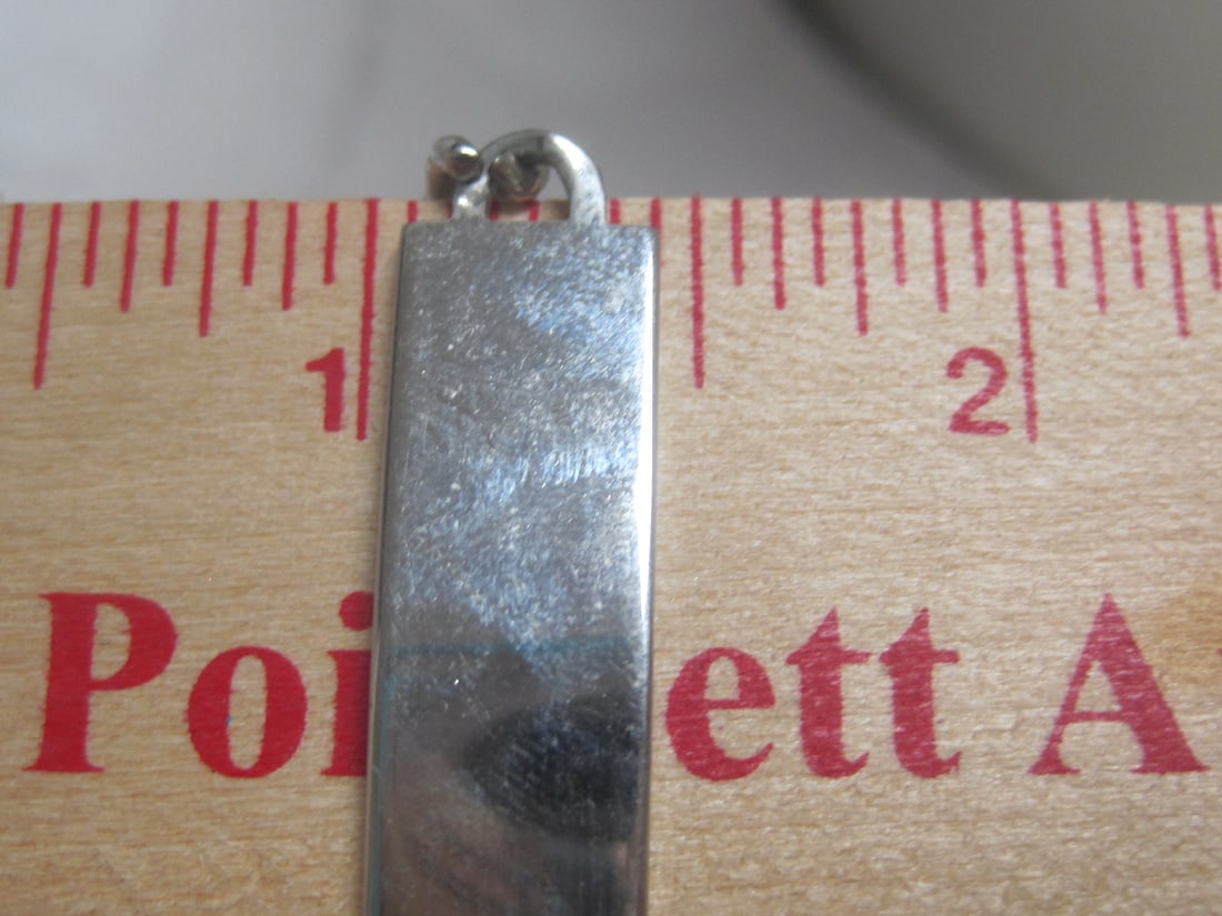 8" Nickel Silver Signet Bracelet - 5