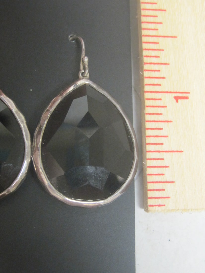 Ippolita Sterling Silver Teardrop Black Onyx Earrings - 3