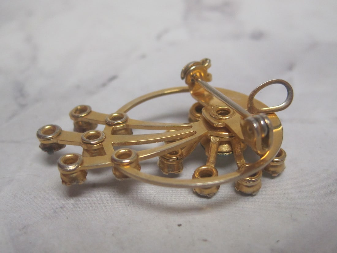 Vintage Rhinestone Brooch/Pendant - 3