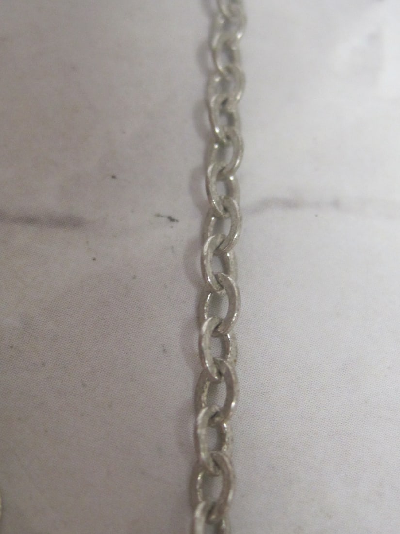 Sterling Silver Onyx & Marcasite Pendant on 18" Sterling Silver Chain - 4