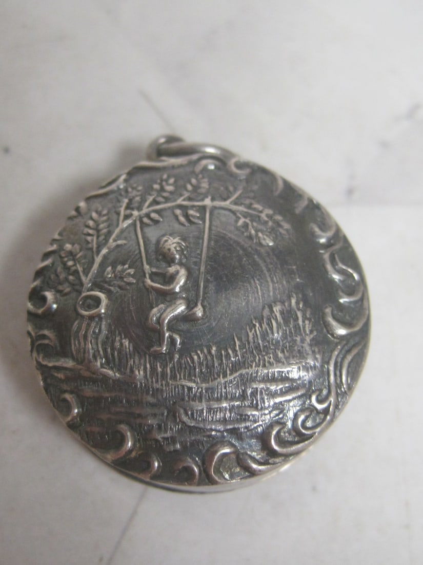 Sterling Silver Pill Box Pendant - 2