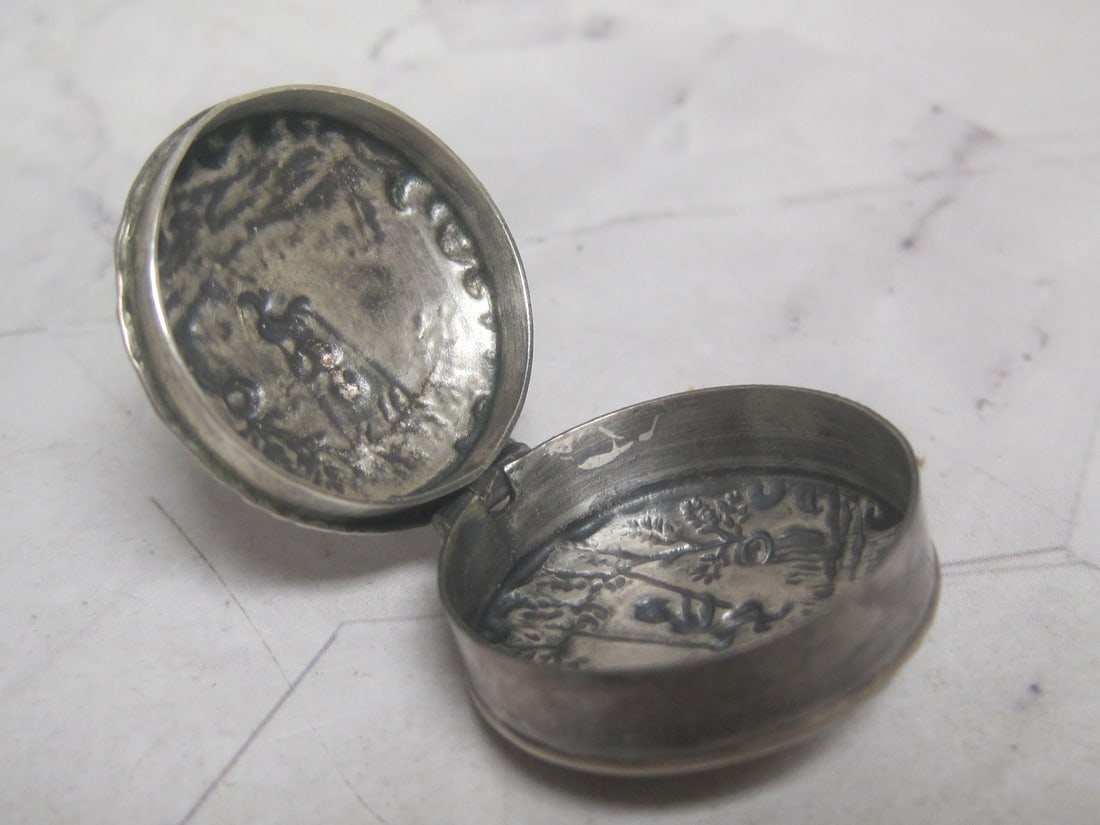 Sterling Silver Pill Box Pendant - 3