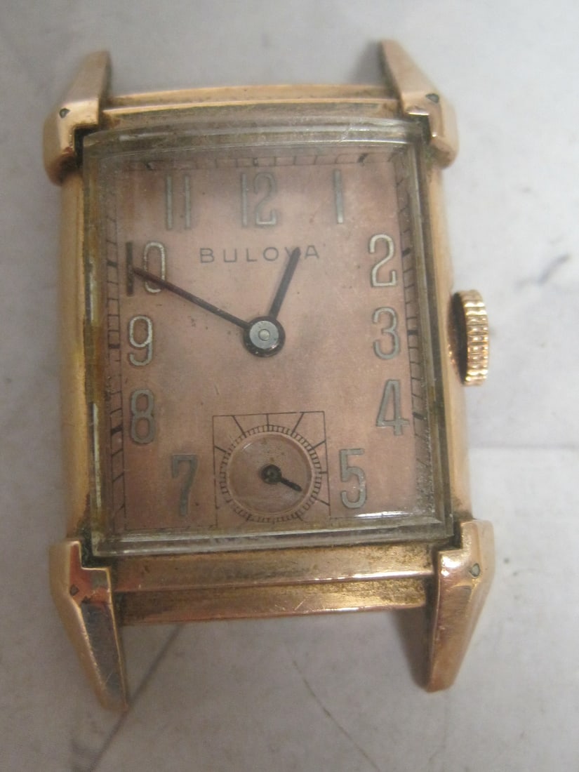 14k Gold Filled Bulova Watch: Not running 