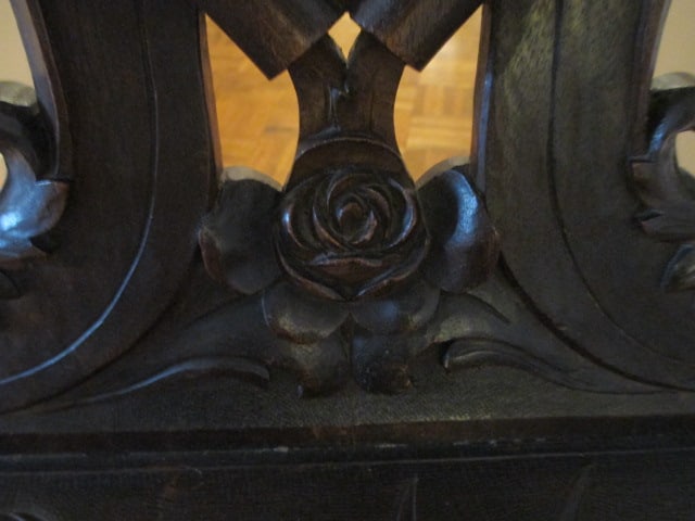 Antique 18th Century Intricately Carved German Black Forest Musical Chair - 12