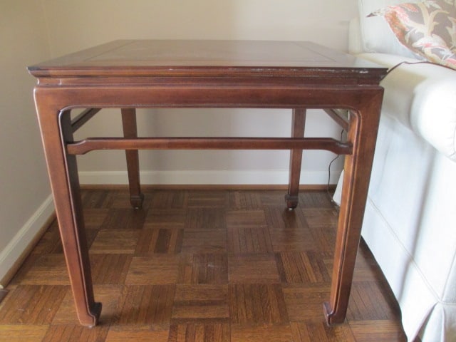 Henredon Ming Style Side/End Table: 26 1/4" x 26 1/4" x 25 1/4", Local Pickup Only 