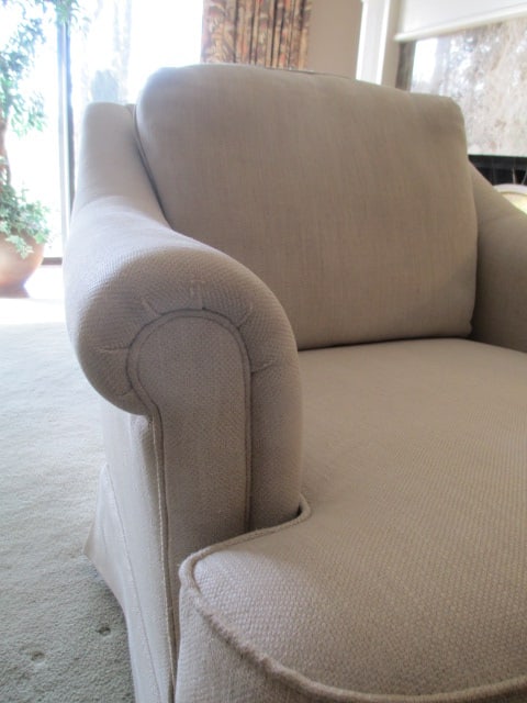 Professionally Tailored Rolled Arm Chair - 4