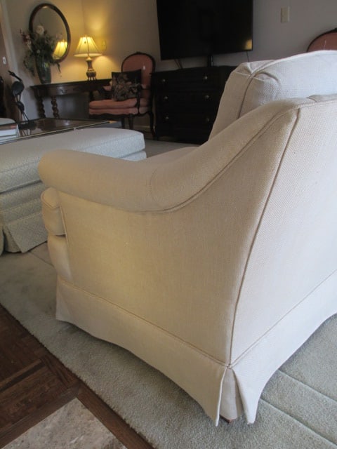 Professionally Tailored Rolled Arm Chair - 8