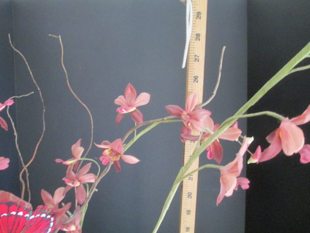 Crystal Centerpiece Bowl with Beautiful Silk Orchid Arrangement - 10