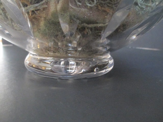 Crystal Centerpiece Bowl with Beautiful Silk Orchid Arrangement - 4