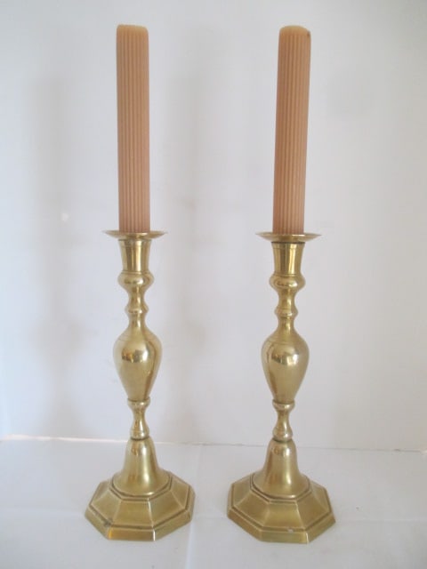 Pair of Brass Candle Sticks (1 of 7)