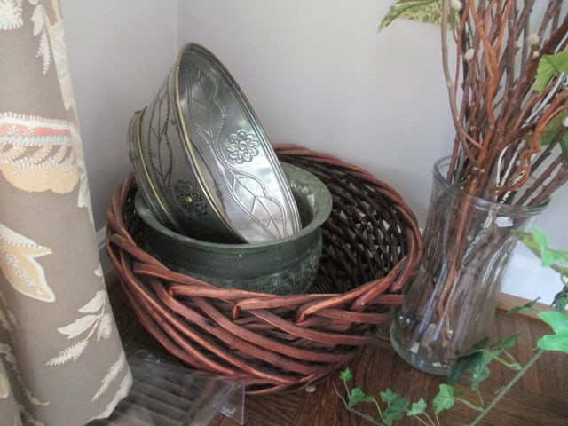 Grouping of Greenery, Baskets and Planters - 7