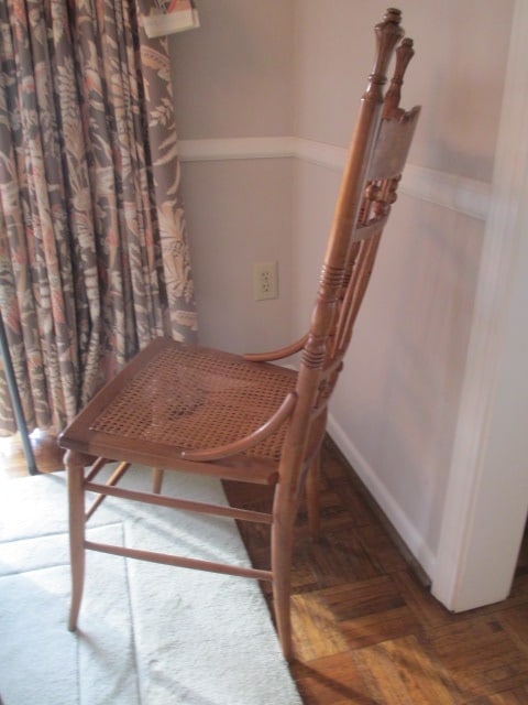 Two Antique Victorian Spindle Back Kitchen Chairs - 18