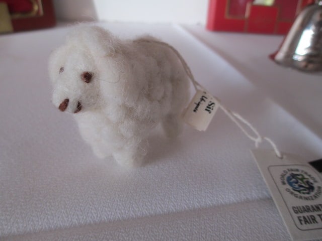 Five Lenox Porcelain Ornaments, Three Crystal Ball Ornaments, Two Reed&Barton - 12