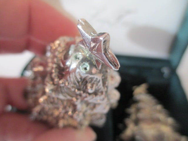 Five Lenox Porcelain Ornaments, Three Crystal Ball Ornaments, Two Reed&Barton - 4