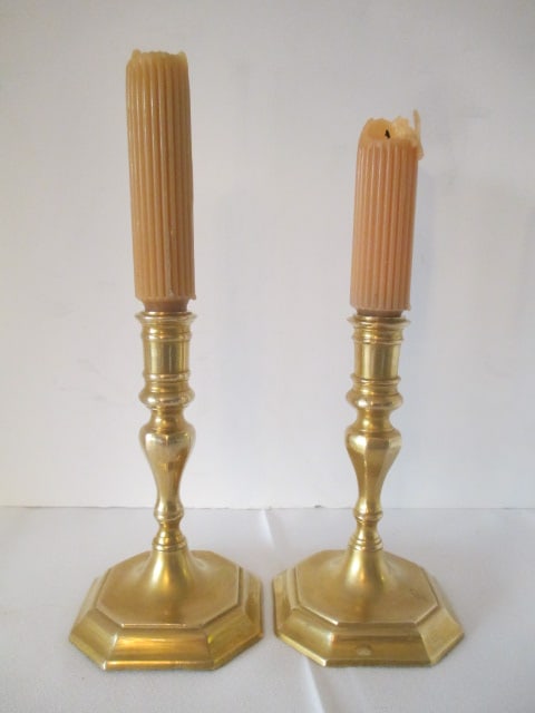Pair of Brass Candle Sticks (1 of 4)