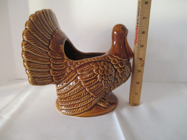 Ceramic Turkey Cachepot Centerpiece - 3